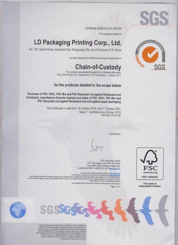 FSC certificate - Lianguan International trading (shanghai) Co., Ltd