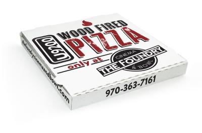 China Corrugated carton pizza box with cuom logo and color for sale