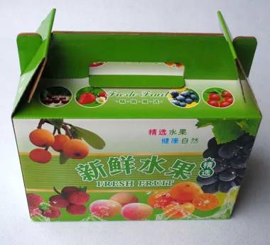 China carton fruit box with handle for sale