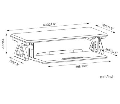 China Modern Furniture Computer Monitor Raised Rack Notebook Stand With Keyboard Support VM-MRO5D for sale