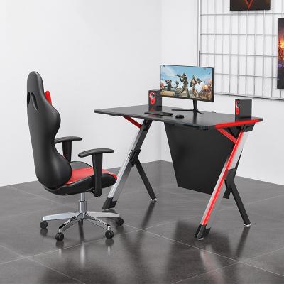 China Foldable high quality RGB computer table with LED ambient lightHigh-quality computer game table for sale