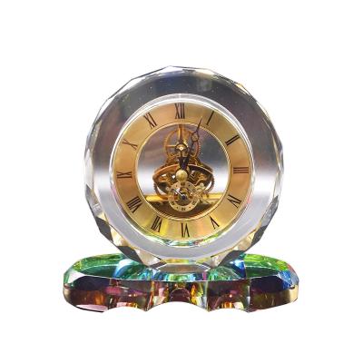 China Fashion Radio Crystal Electronic Gift Pointer Table Clock Party Gift For Friends for sale