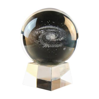 China China Crystal Glass Globe Desktop Laser Engraving Present Gifts High-end Crystal Colleagues Statue Ornaments Souvenirs for sale