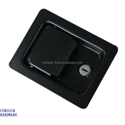 China SS304 Black Coated Metal Cabinet Paddle Latches for sale