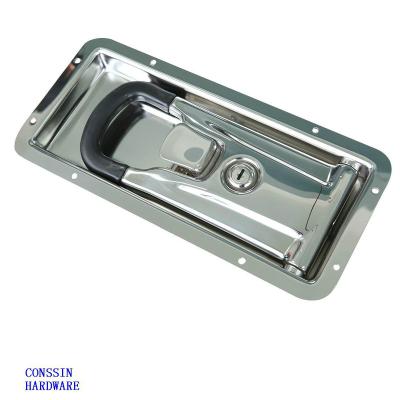 China SS304 Or Galvanized Steel Van Truck 16mm Body Flush Mount Hidden Door Lock for sale