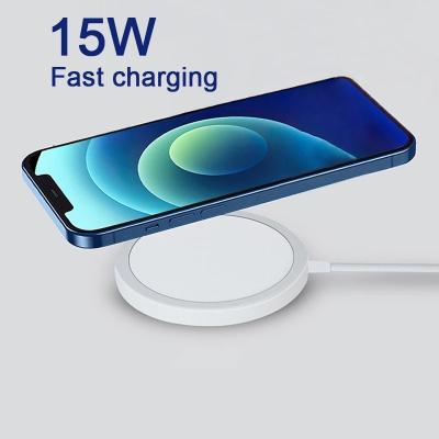 China Mobile Phone Radio Fast Charging 2021 New USB-C 15W Portable Magnetic Wireless Charger For iPhone 12 13 Series for sale