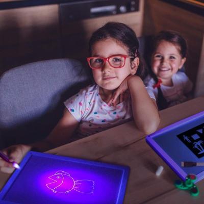 China Notepad The Suction With Light Fluorescent Fun 3D Drawing Board For Child-educational Toy 3D Drawing Board Magic Pad for sale