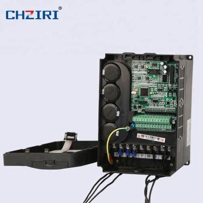 China 3 phase AC asynchronous motor Yueqing CHZIRI 3 phase 220V 5.5kw to 60hz vector control inverter frequency vfd inverter 50hz for sale