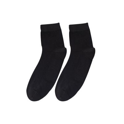 China Wholesale Antibacterial Solid Colors Comfortable Men's Business Hoops Breathable Deodorization Cotton Stockings for sale