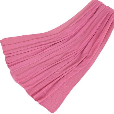 China New Fashion Simple Malaysia High Quality Crinkle Solid Color Chiffon Hijab Scarf For Muslims for sale