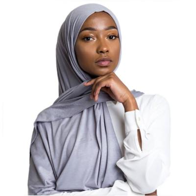 China Wholesale High Quality Simple Stretchy Hijab Cotton Tank Top Scarf Cotton Hijab For Women for sale