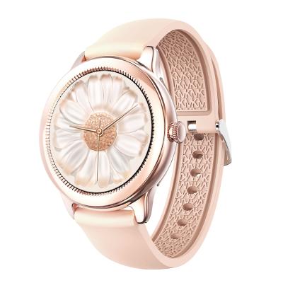 China Latest Power Reserve Curren Hot Sale Design Heart Rate Monitoring Passometer Breath Training DIY Watch Face Lady Smartwatch Reloj Inteligente for sale