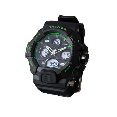 China Hot Selling Water Resistant 5BAR Sports Wrist Analog Digital Watches Double Alarm Time Watch Relojes For Men And Women for sale