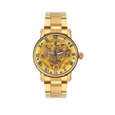 China New Non-Specific Mechanical Watch Machinery Automatic Skeleton Transparent Flywheel Watch Hollow Watches for sale