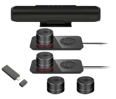 Cina DP-GX15 Distribuito microfono senza fili altoparlante altoparlante sistema telefonico con usb3.0 video uscita in vendita