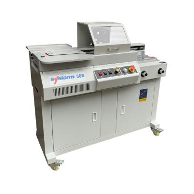 China Professional Hotels Sysform 60B Book Binding Making Machine A3 Hot Melt Glue Binding Machine With Side Glue for sale