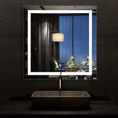 China Modern morden good quality cheap lighted bathroom mirror with shelf for sale