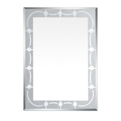 China Farmhouse Silver Mirror Zinc New Design Mirror With Lamp for sale