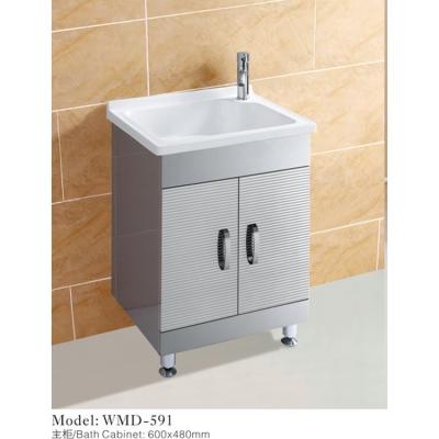 China Modern Stainless Steel Bathroom Laundry Sink Cabinet for sale