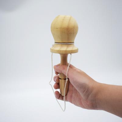 China Wooden Game Hook Ball For Skill Indoor Cutting Parent Child Toy Kendama Wooden Toy for sale