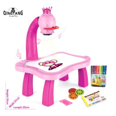 China 6styles Toy Drawing Board Projection Painting Table Preschool Drawing Table Toy for Kids for sale