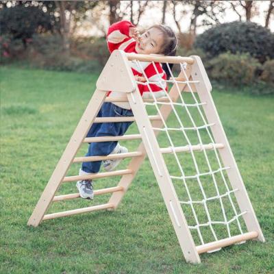 China 4-6 Years Old Montessori Climbing Toys Climbing Indoor Playground Climbing Wooden Frame Toys for sale