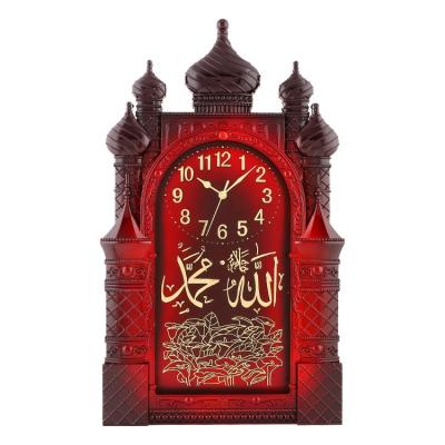 China Antique Style Customized Wholesale Antique Wood Plastic Palindrome Wall Clock Classic Palindrome Clock for sale