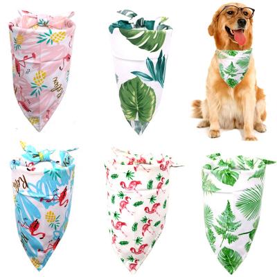 China DETACHED Pet Accessories Pet Washable Pet Bandanas Plaid Triangle Dog Scarf Adjustable Custom Bandana for sale