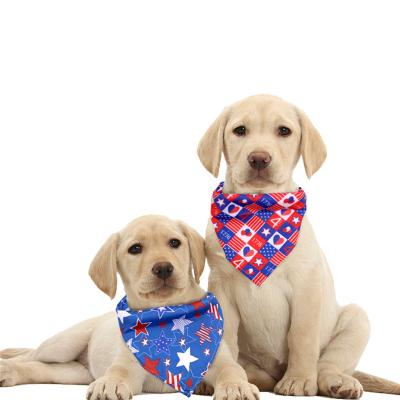 China Personalized American Pet Accessories Independence Day Dog Scarf Bandana Pet for sale