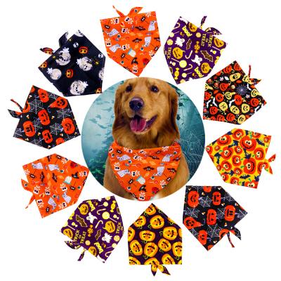 China Manufacturer Wholesale New Halloween Dog Triangle Towel Pet Bandana DETACHED Scarf for sale