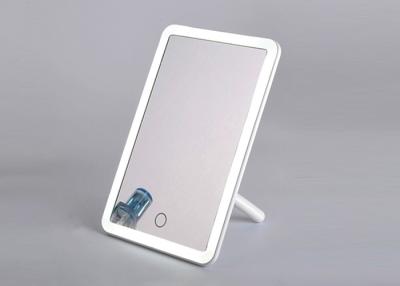 China Folding Plastic Magnifying Mirror , Stepless Dimming Touch Sensor LED Vanity Mirror for sale