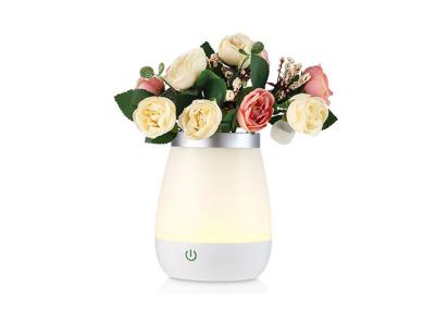 China Rechargeable Modern Bedside Lamps , Dimmable 2 In 1 Vase Table Lamp With Touch Sensor for sale