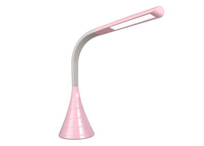 China Home Decorating LED Light Desk Lamp , Pink High Luminous Rechargeable LED Desk Lamp for sale