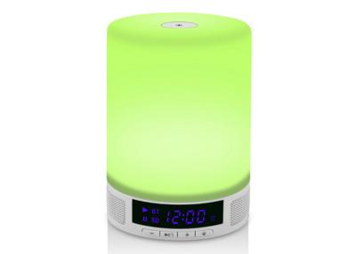 China Touch Sensitive Bluetooth Speaker Alarm Clock With Wake Up Light Multi Function for sale