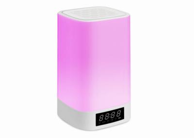 China Adjustable Color LED Light Bluetooth Speaker Alarm Clock 6 In One Super Multifunction for sale