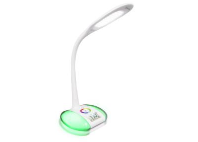 China Eye Care Touch Control Led Desk Reading Lamp , Dimmable Table Lamp With Clock for sale