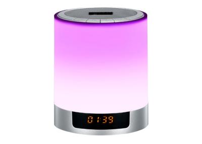 China Wireless LED Light Bluetooth Speaker with Digital Alarm Clock FM Radio for sale