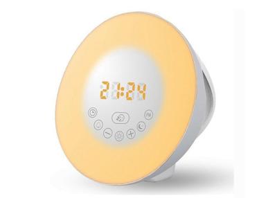 China Digital Sunrise Lamp Alarm Clock , Multi Colorful Night Light Up Alarm Clock for sale