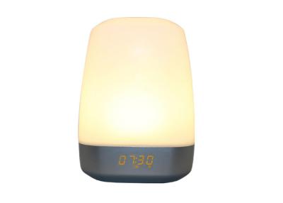 China Dimmable Wake Up Touch Light Alarm Clock Bedside With 5 Natural Sounds for sale