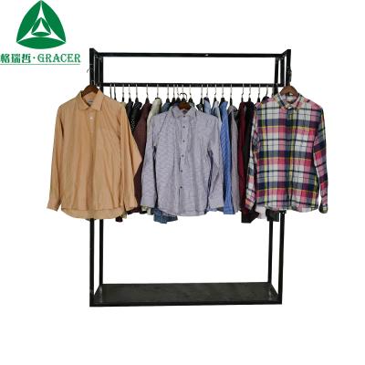 China Original Wholesale Used Clothing Mitumba Balls Anti-Shrink Second Hand Clothing Shirt for sale