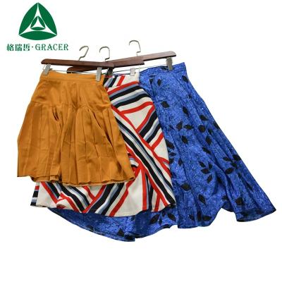 China High Grade Second Hand Clothes Korea Used Clothes Wholesale Ladies Cotton Skirt Used Clothes Clothing for sale