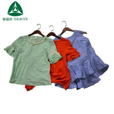 China High Grade Second Hand Clothes Korea Used Clothing Ladies Blouse Second Hand Clothes Australia High Quality Used Clothing Kg for sale