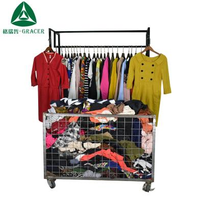 China High Grade Second Hand Clothes Japan Import Used Clothes Ladies Winter Dress Second Hand Clothing Bales for sale