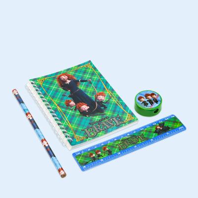 China School Supplies Canton Stationery Spiral Notebook Ruler Pencil Sharpener Spiral Notebook Set for sale