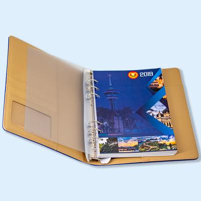 China Custom Logo Paper Printing Manufacturer Loose-Leaf Spiral Notebook Wire-o Diary Book for sale