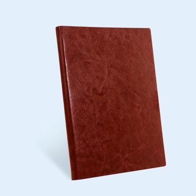 China 2021 Brown Diary Notebook Eco Friendly Custom Embossed Logo Hardcover Book and PU Leather Notebook for sale