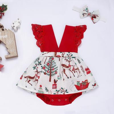 China 95% cotton floral romper two piece baby set summer baby rompers where baby fashions clothes girl for sale