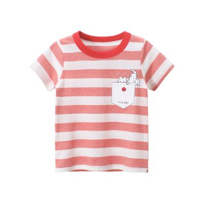 China Late Summer Child Wear Breathable Fashion Short Sleeve Girls T Shirts for sale