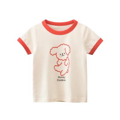 China Fashion breathable girls 2021 new products summer children's short-sleeved T-shirt for sale