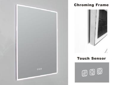 China 600*1200mm Touch Screen Bathroom Mirrors With Lights And Demister 220-240V for sale